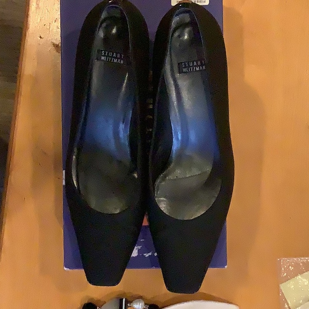 Stuart weitzman shoes, heels. Black. Size 9.5 medium.  Very good condition.